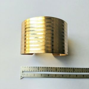Gold cuff bracelet